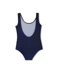 1-piece swimming costume with logo - Cargo Blue
