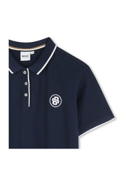 Robe avec logo en coton - Bleu Cargo