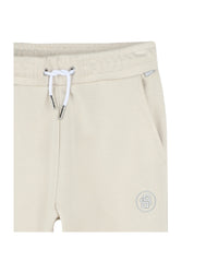 Pantalon jogging avec logo en coton - Vanille