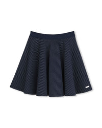 Printed skater skirt - Bleu Cargo