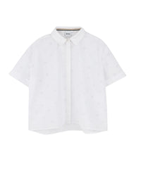 Short-sleeved shirt with logo - White