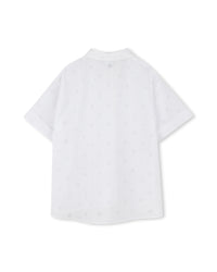 Short-sleeved shirt with logo - White