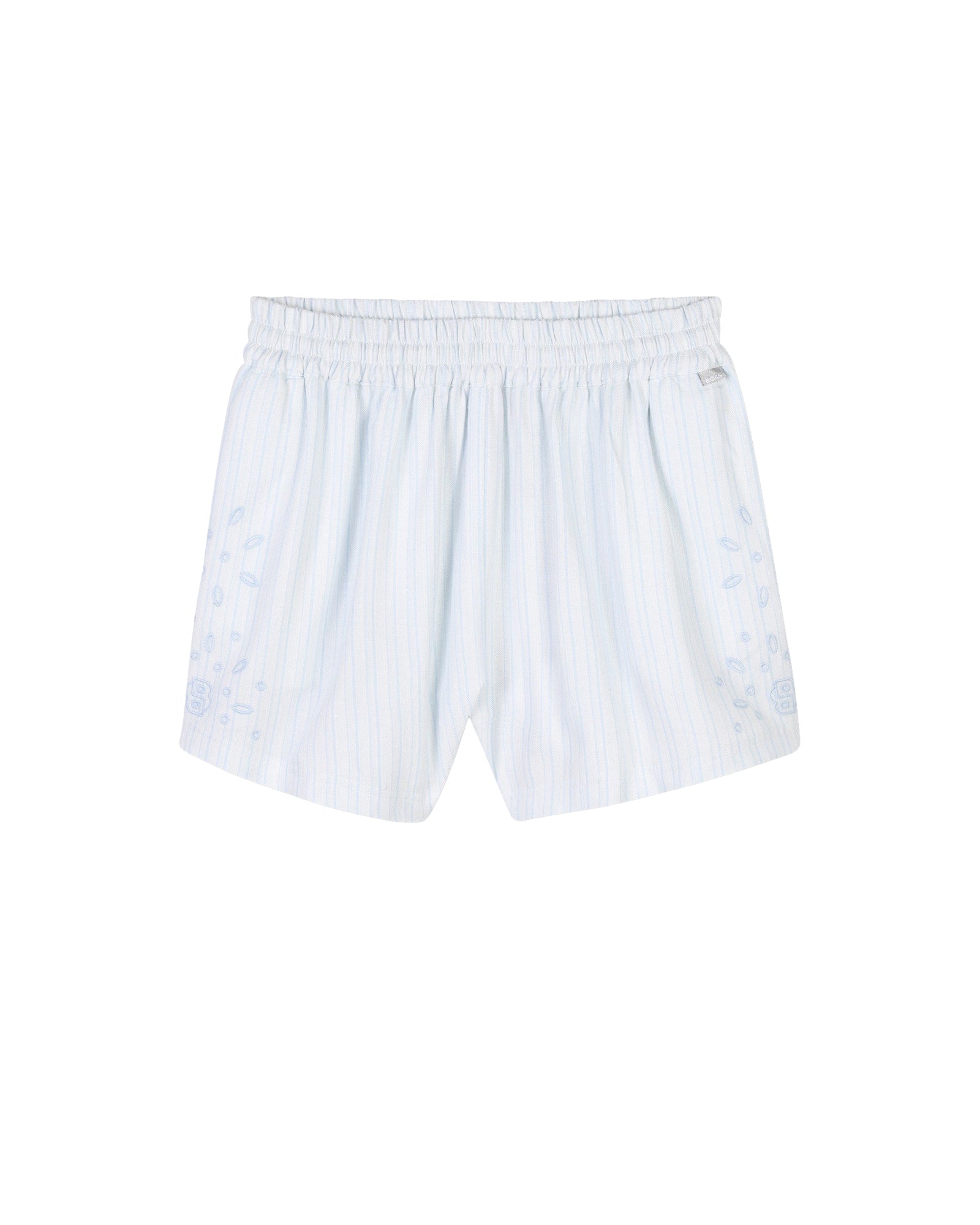 Short avec logo en coton - Persian Blue