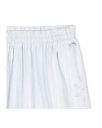 Short avec logo en coton - Persian Blue