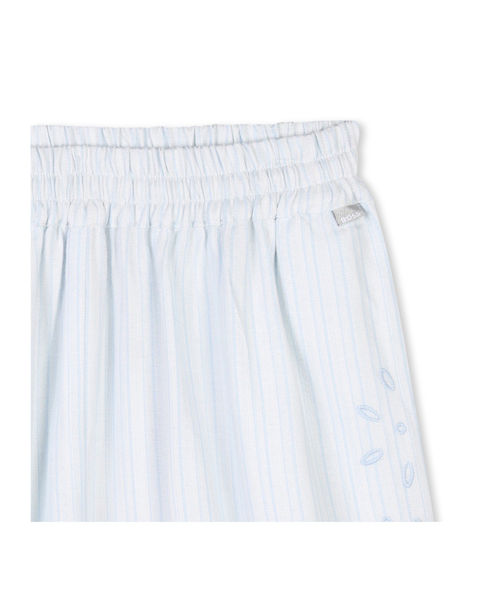 Short avec logo en coton - Persian Blue