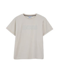 T-shirt manches courtes en coton - Vanille