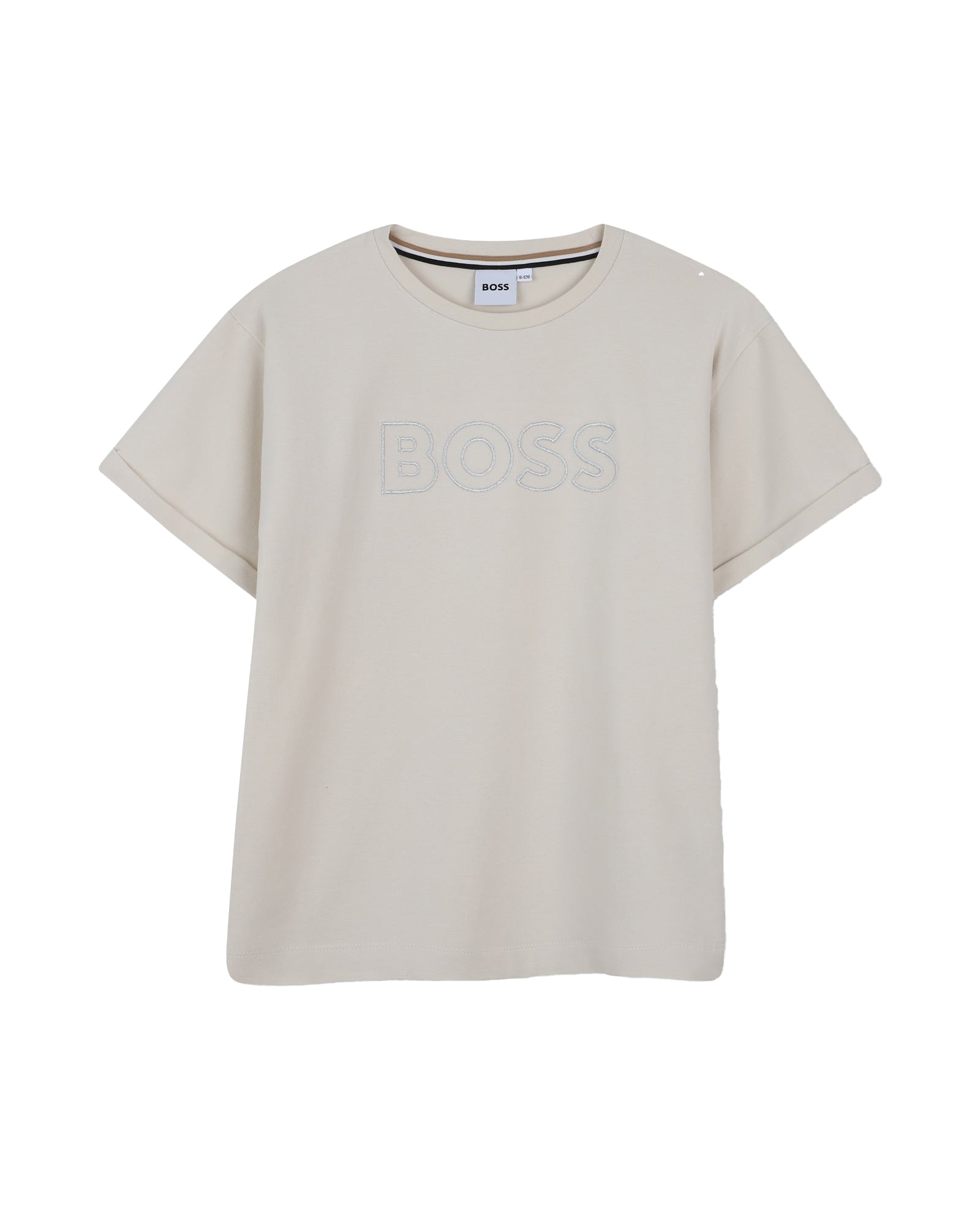 T-shirt manches courtes en coton - Vanille