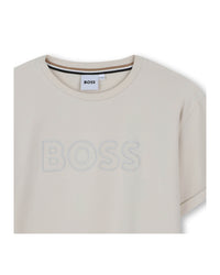 T-shirt manches courtes en coton - Vanille