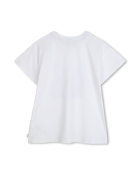 T-shirt manches courtes avec logo en coton - Blanc