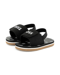 Court shoes with strap fastening - Black