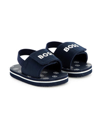 Claquettes avec fermeture par bride - Bleu Cargo