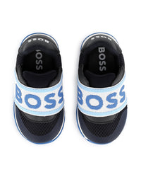 Sneakers with logo - Cargo blue