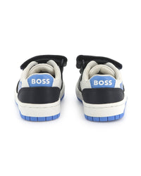 Sneakers en cuir - Bleu Cargo