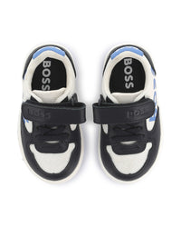 Sneakers en cuir - Bleu Cargo