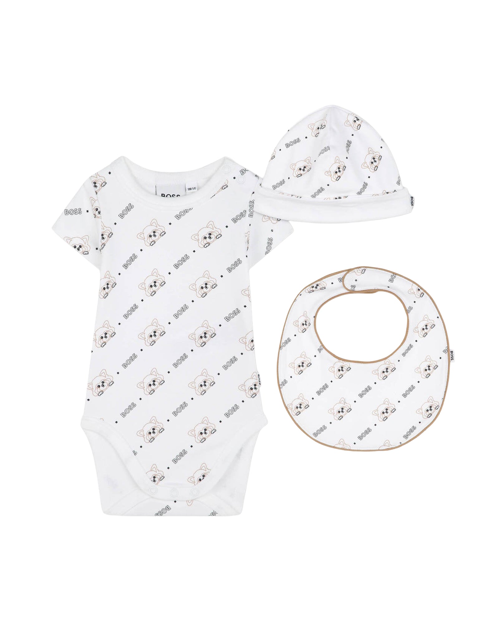 3-piece cotton set - White