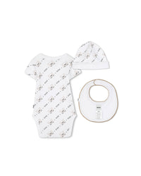 3-piece cotton set - White