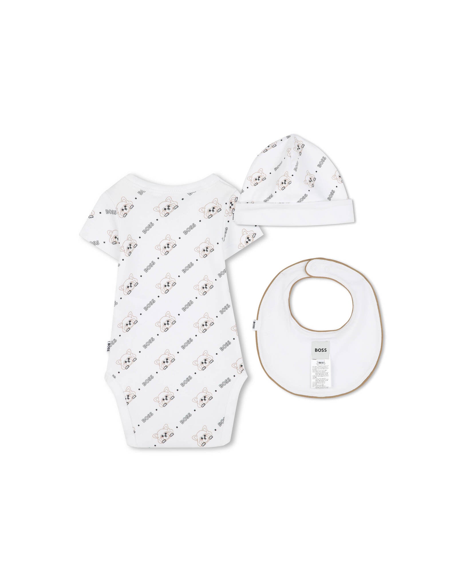 3-piece cotton set - White