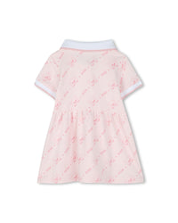 Robe manches courtes en coton - Baby Pink