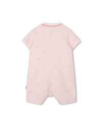 Combi-short avec logo en coton - Baby Pink