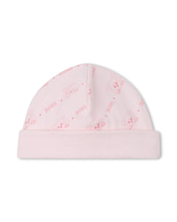 Ensemble pyjama et bonnet en coton - Baby Pink