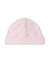 Ensemble pyjama et bonnet en coton - Baby Pink