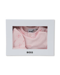 Ensemble pyjama et bonnet en coton - Baby Pink