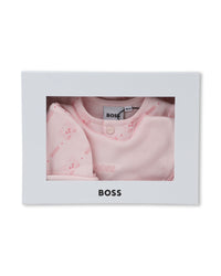 Ensemble pyjama et bonnet en coton - Baby Pink