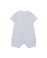 Combi-short avec logo en coton - Ciel