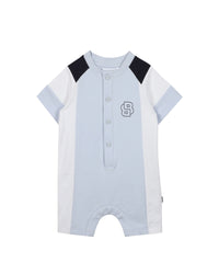 Combi-shorts with cotton logo - Sky