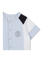 Combi-shorts with cotton logo - Sky