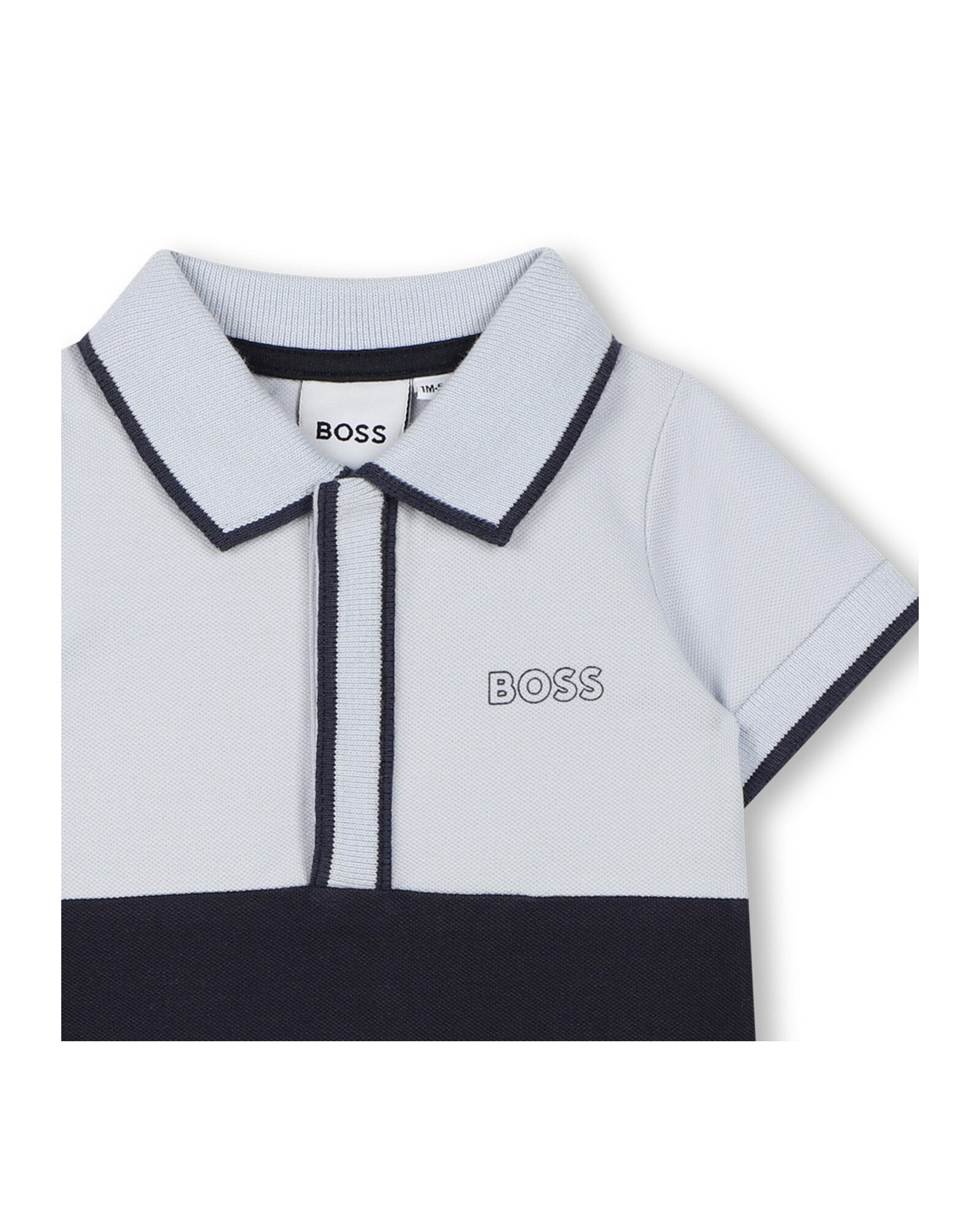 Combi-short en coton - Bleu Cargo