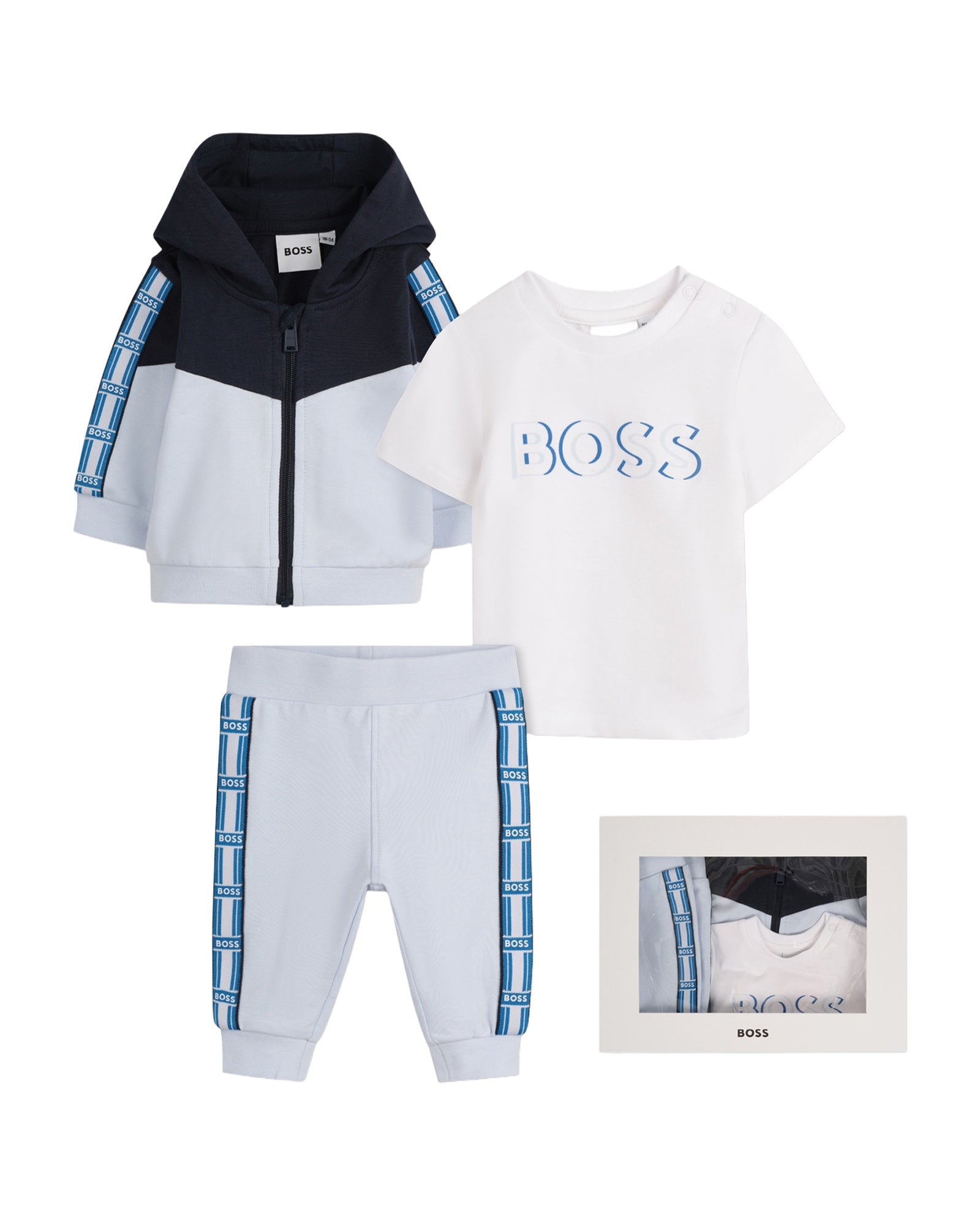 3-piece cotton set - Ciel