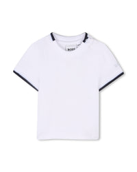 Ensemble t-shirt et salopette en coton - Bleu Cargo