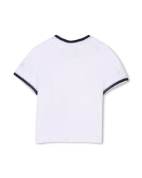 Ensemble t-shirt et salopette en coton - Bleu Cargo
