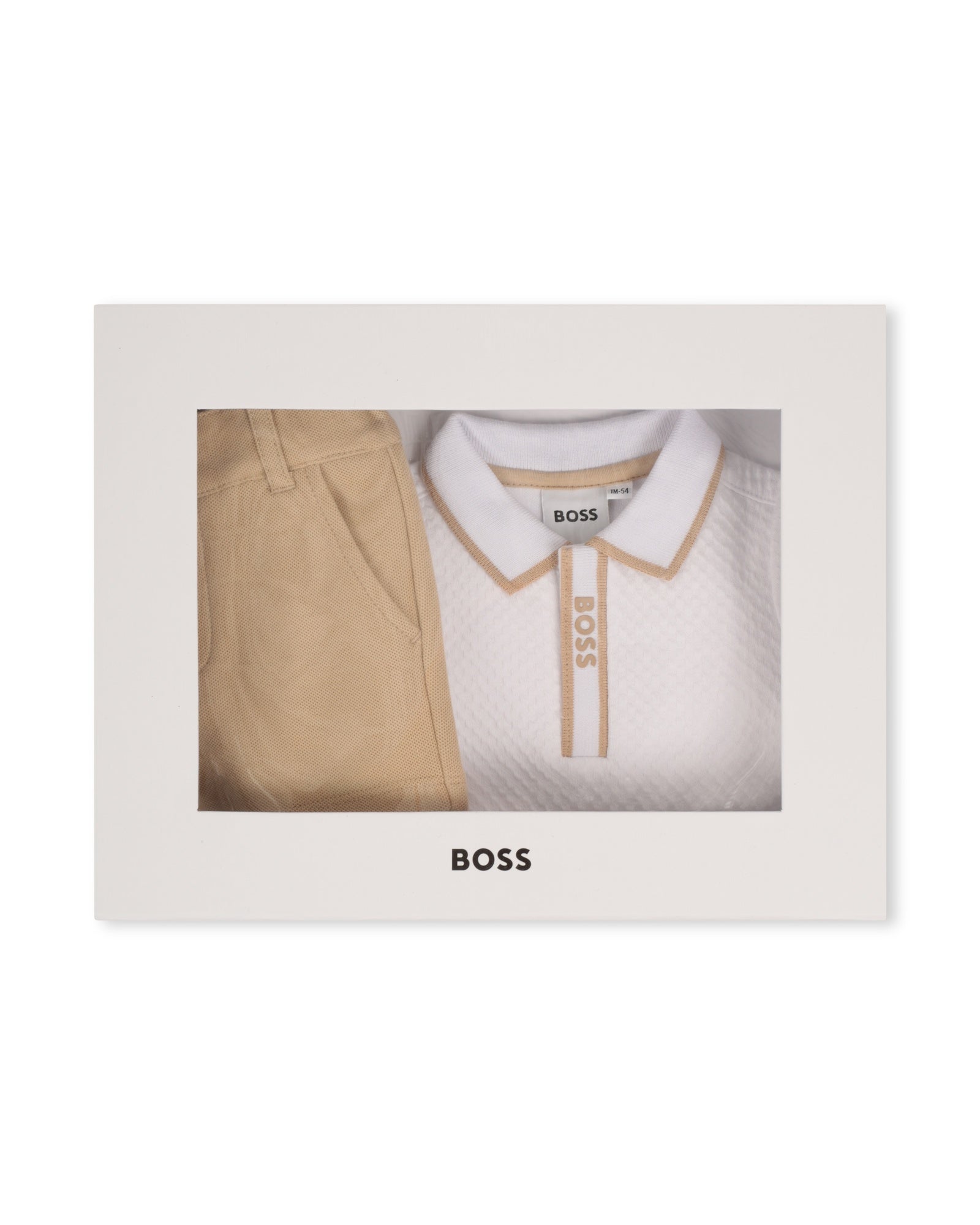 Ensemble polo et short en coton - Blanc