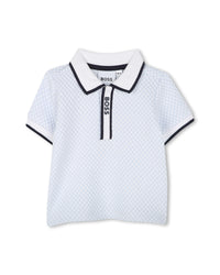 Ensemble polo et short en coton - Ciel