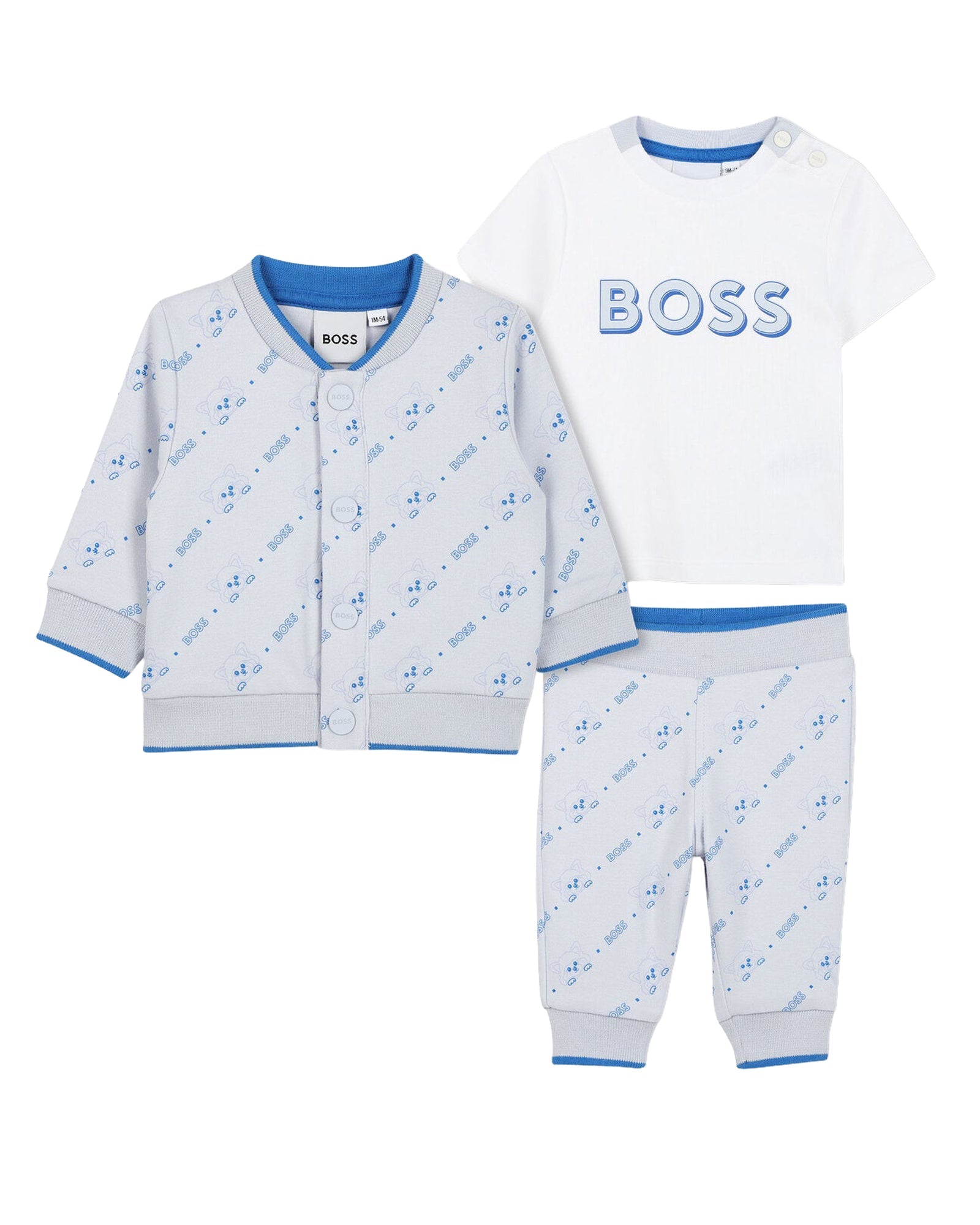 ENS.T-SHIRT+PANTALON+CARDIGAN