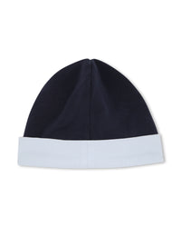 Ensemble pyjama et bonnet avec logo en coton - Bleu Cargo