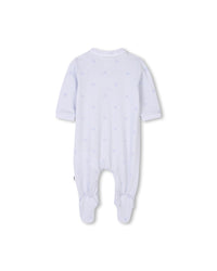 Ensemble pyjama bonnet avec logo en coton - Ciel