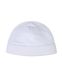 Ensemble pyjama bonnet avec logo en coton - Ciel