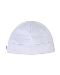 Ensemble pyjama bonnet avec logo en coton - Ciel