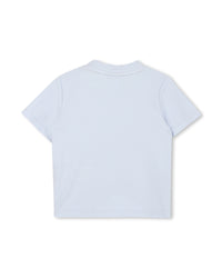 T-shirt and shorts set with cotton logo - Ciel