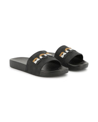 Mules with logo - Black