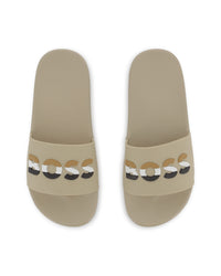 Mules with logo - Sand