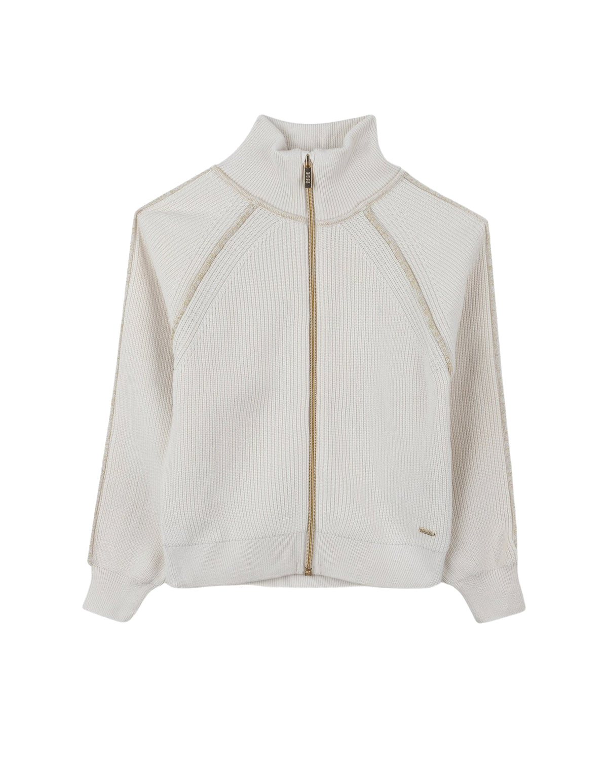 Cardigan tricot en coton - Vanille