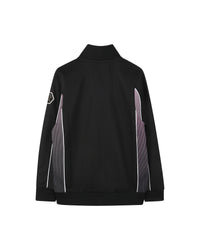 Cardigan jogging suit with cotton logo - Black