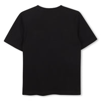 Short-sleeved cotton T-shirt - Black
