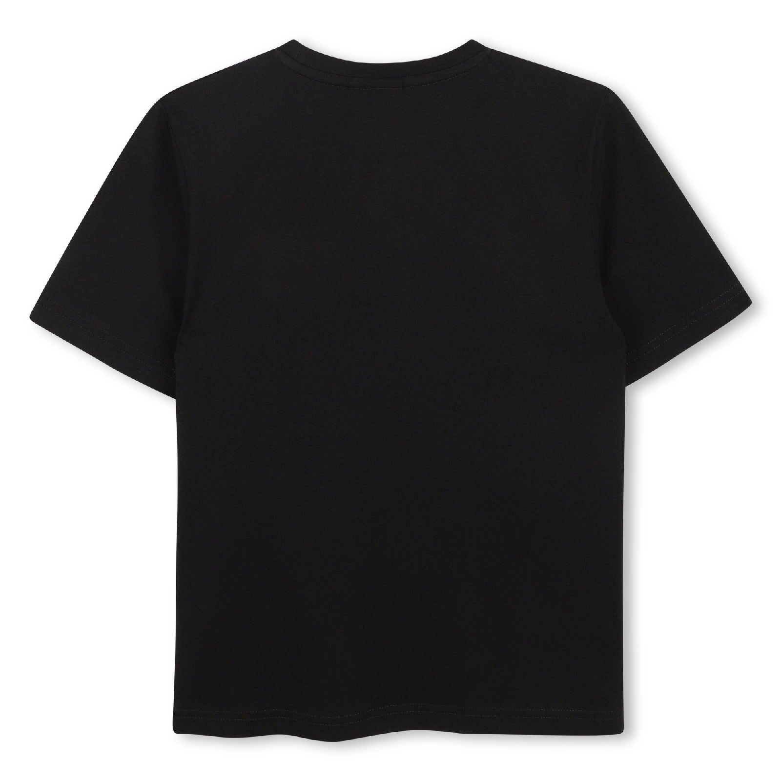 Short-sleeved cotton T-shirt - Black