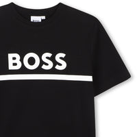 Short-sleeved cotton T-shirt - Black