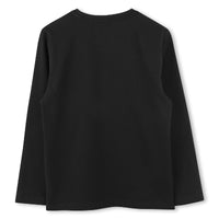 T-shirt manches longues en coton - Black